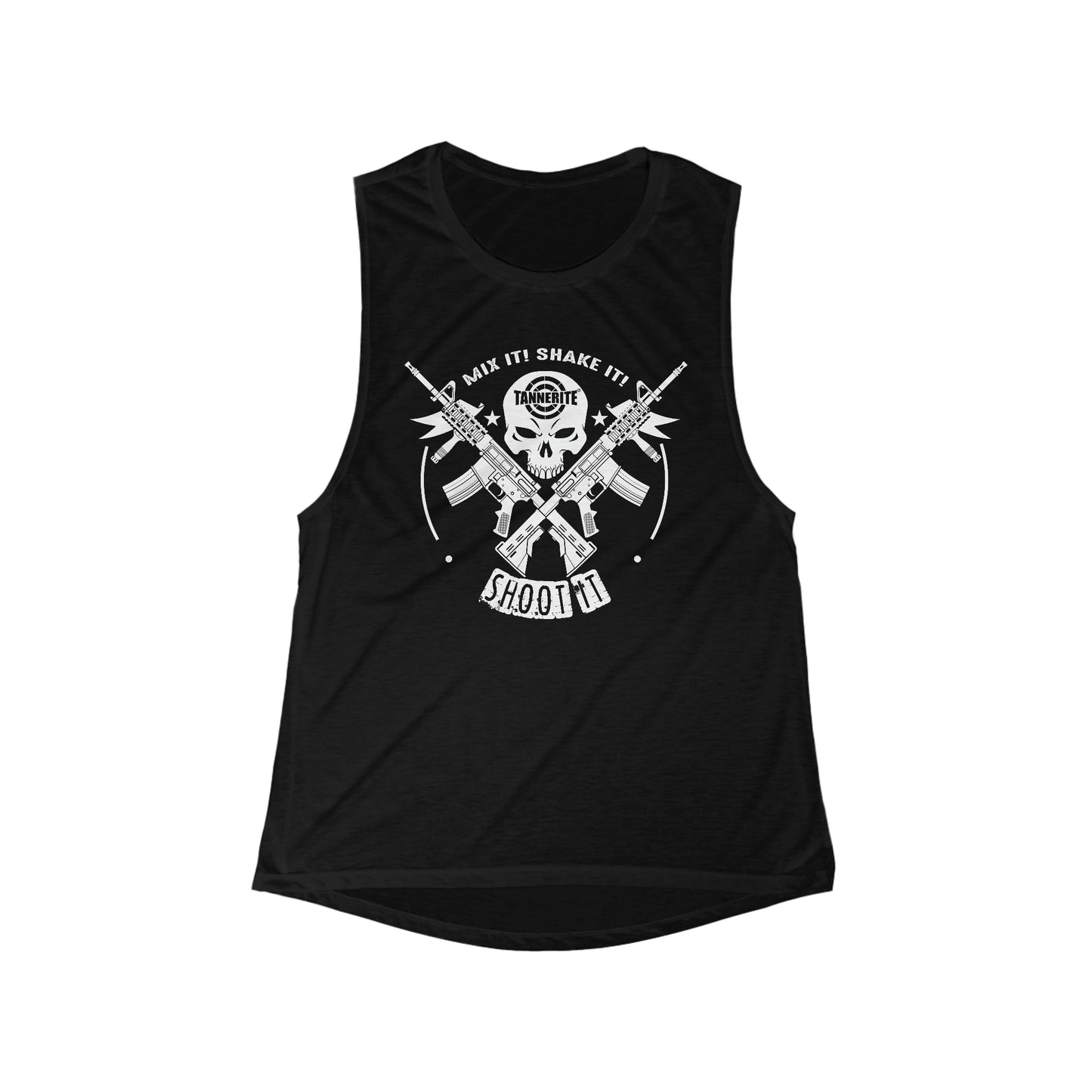 Tannerite® Skull Logo - Women's Flowy Scoop Muscle Tank