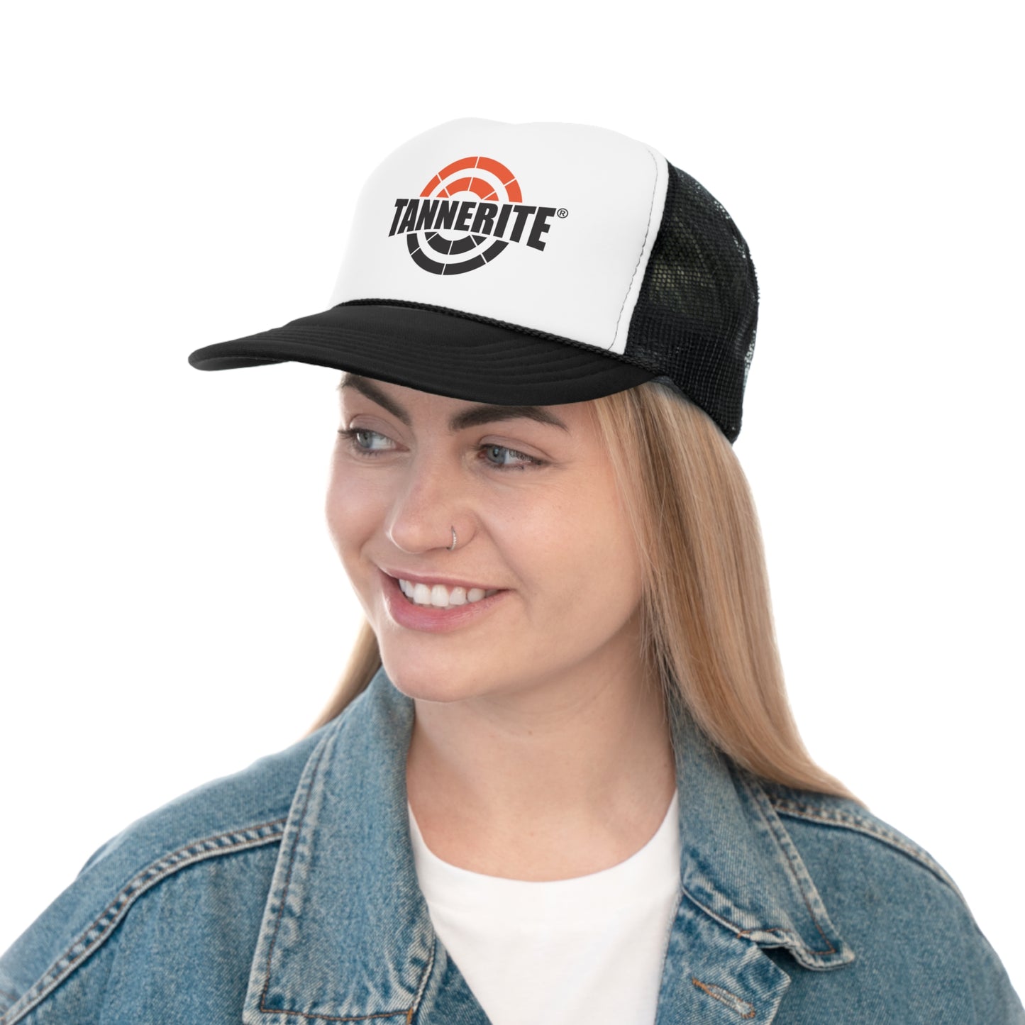 Black and White Trucker Hat - Tannerite