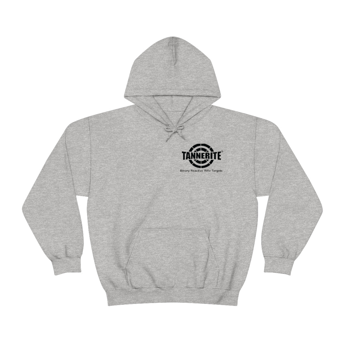 Tannerite® Targets Black Logo Hoodie - front and back design