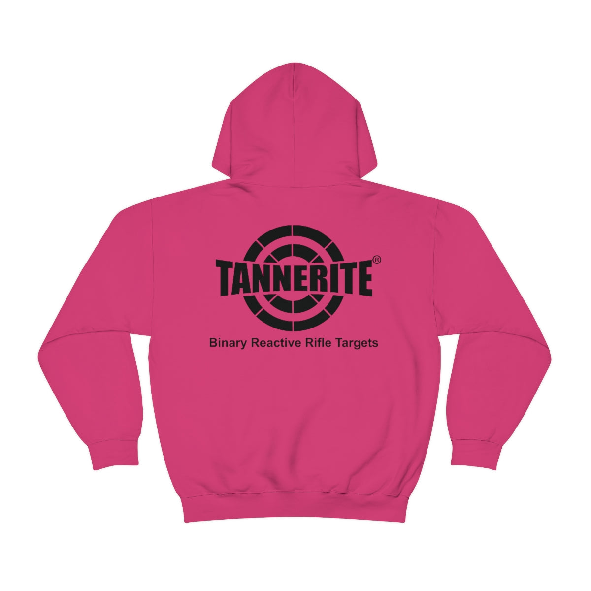 Tannerite® Targets Black Logo Hoodie - front and back design