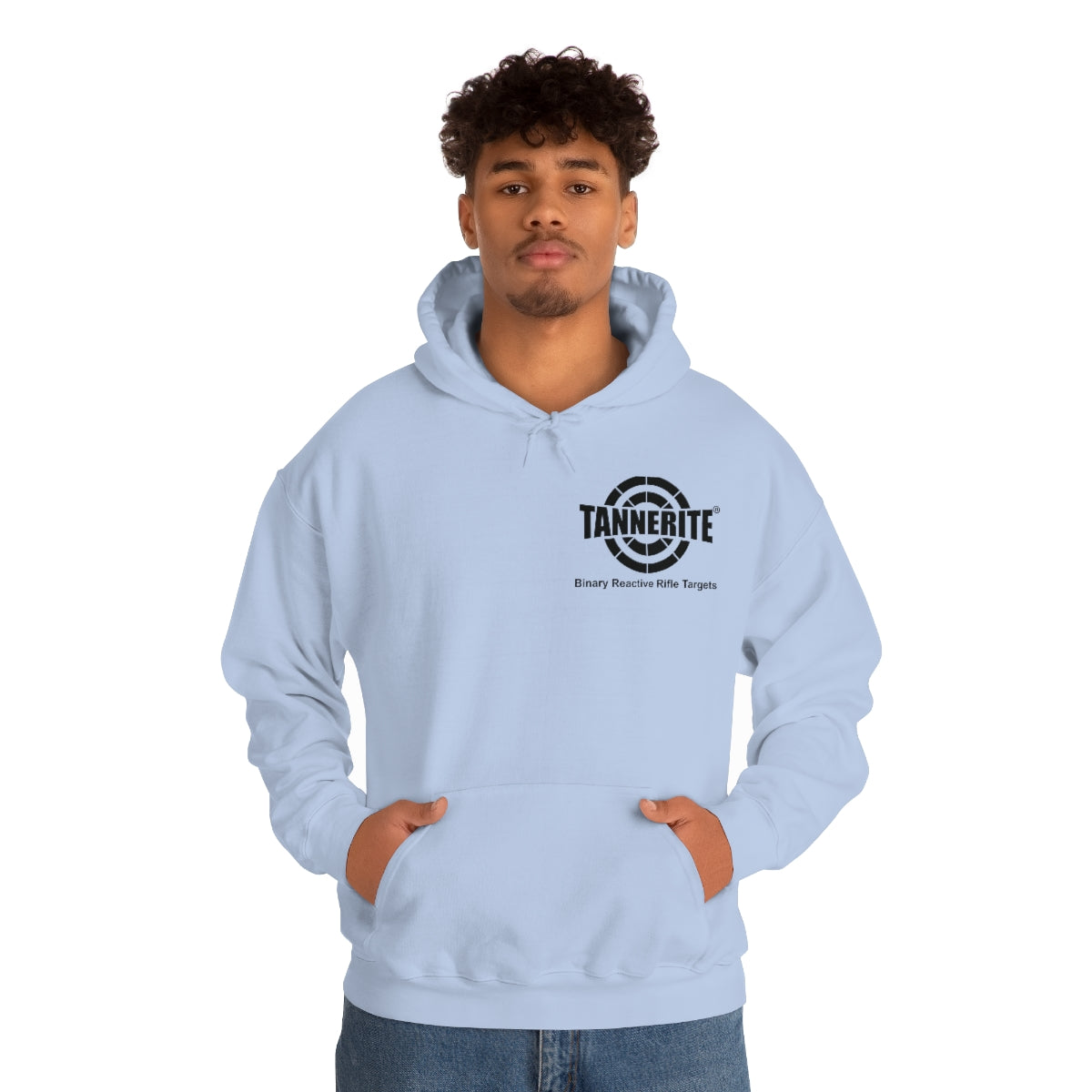 Tannerite® Targets Black Logo Hoodie - front and back design