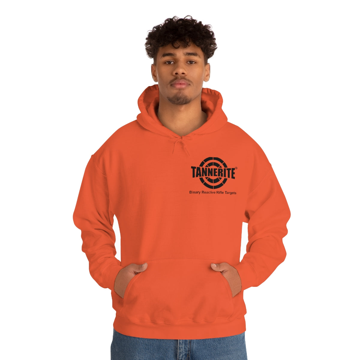 Tannerite® Targets Black Logo Hoodie - front and back design