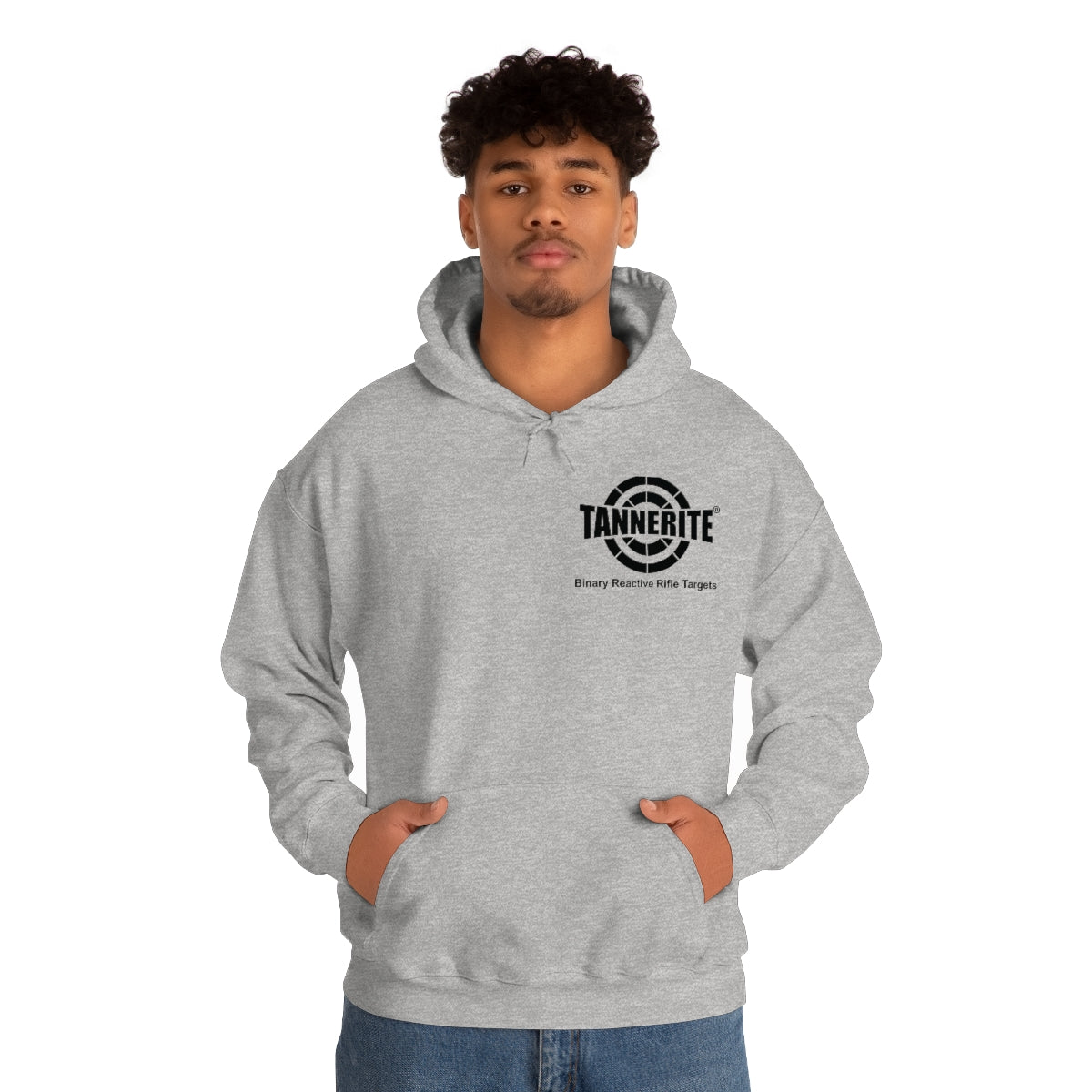 Tannerite® Targets Black Logo Hoodie - front and back design