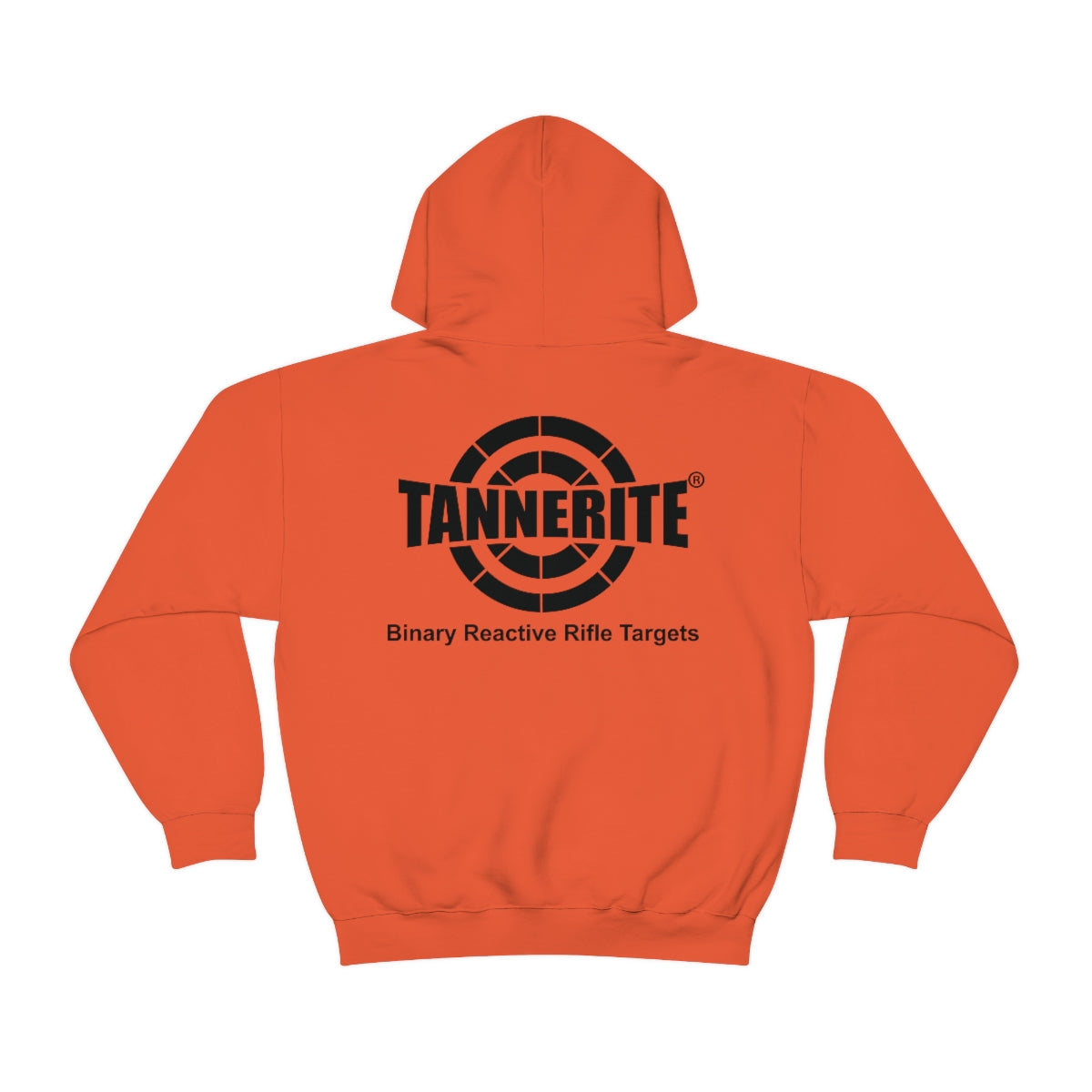 Tannerite® Targets Black Logo Hoodie - front and back design