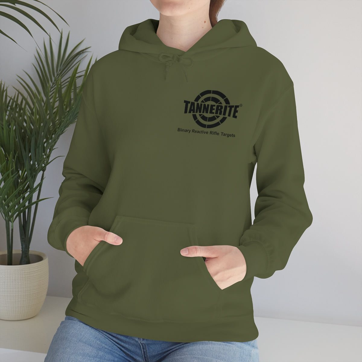 Tannerite® Targets Black Logo Hoodie - front and back design