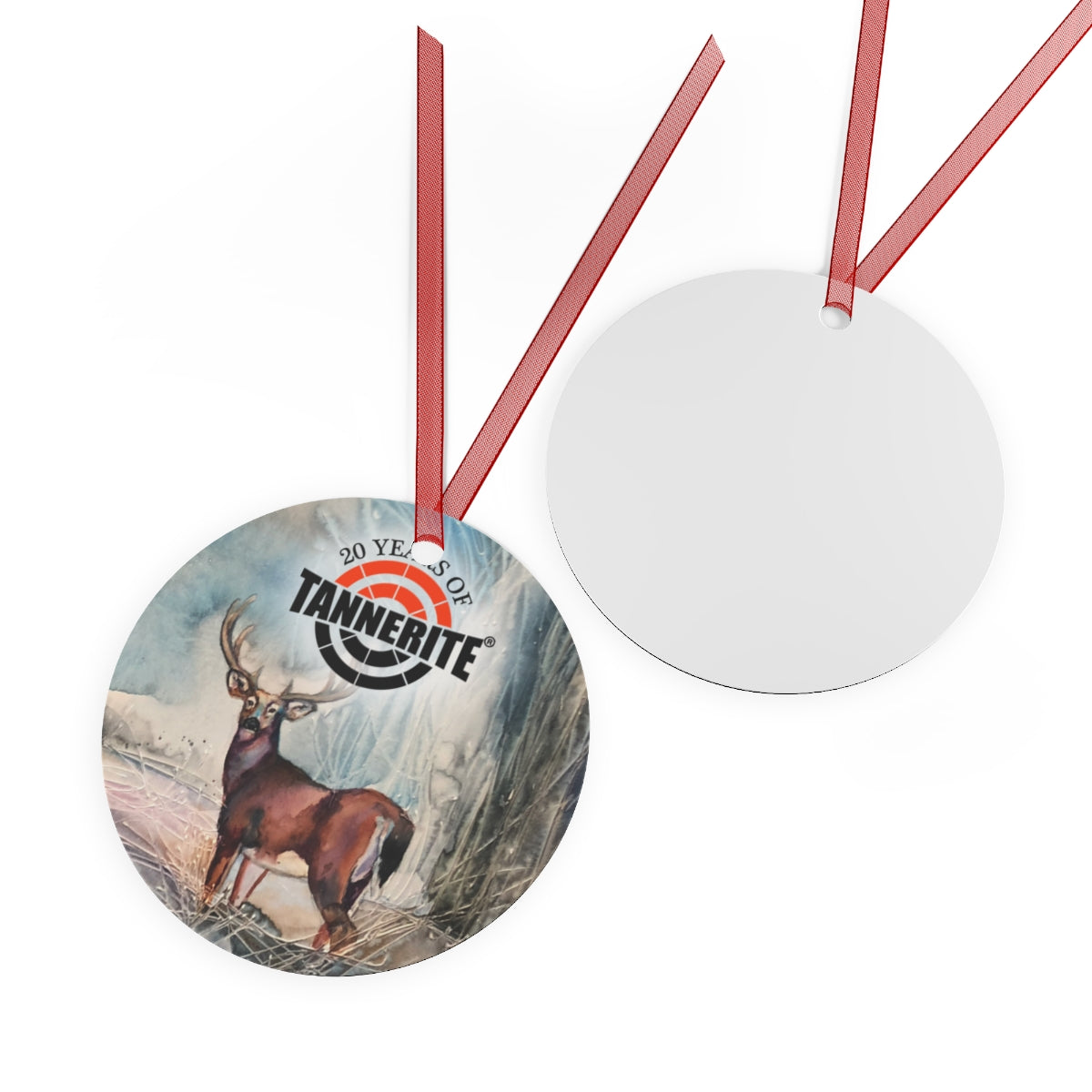 Tannerite® Winter Deer In Forest Metal Ornament Exclusive