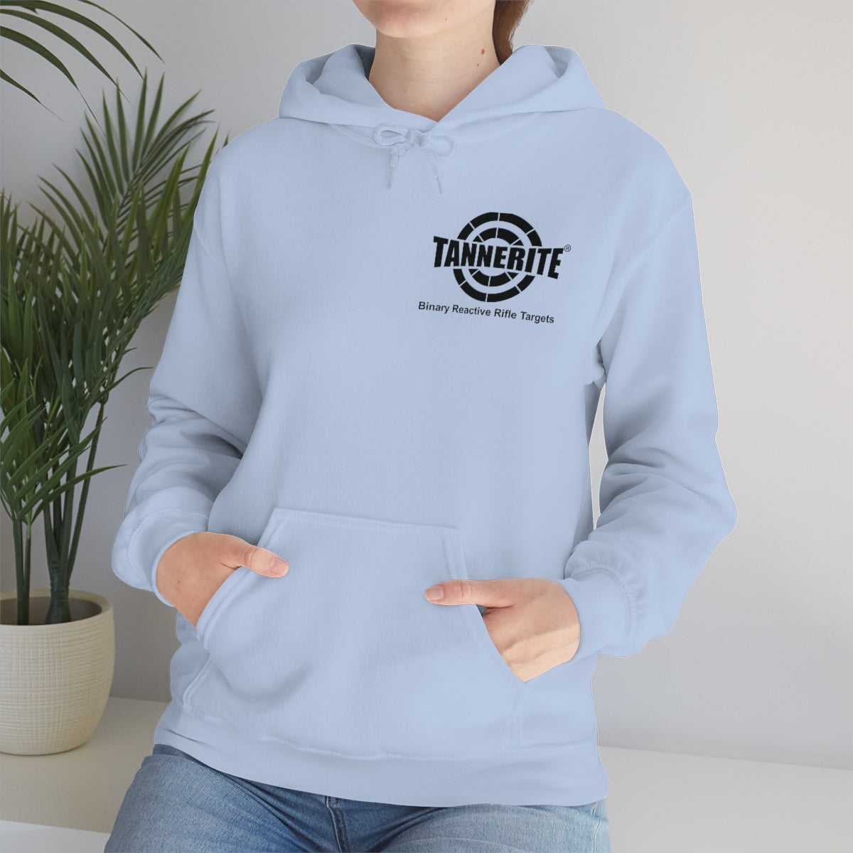 Tannerite® Targets Black Logo Hoodie - front and back design