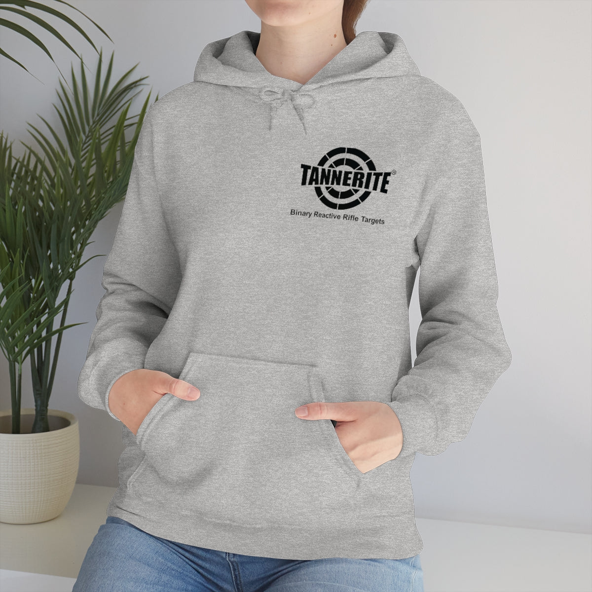 Tannerite® Targets Black Logo Hoodie - front and back design