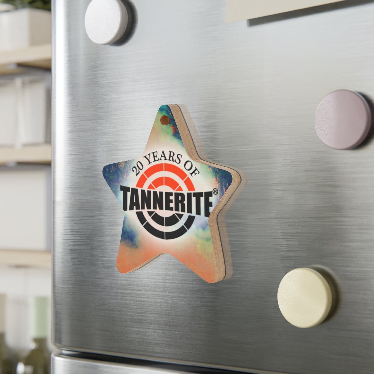 Tannerite® Boom Wooden Ornaments with magnetic back