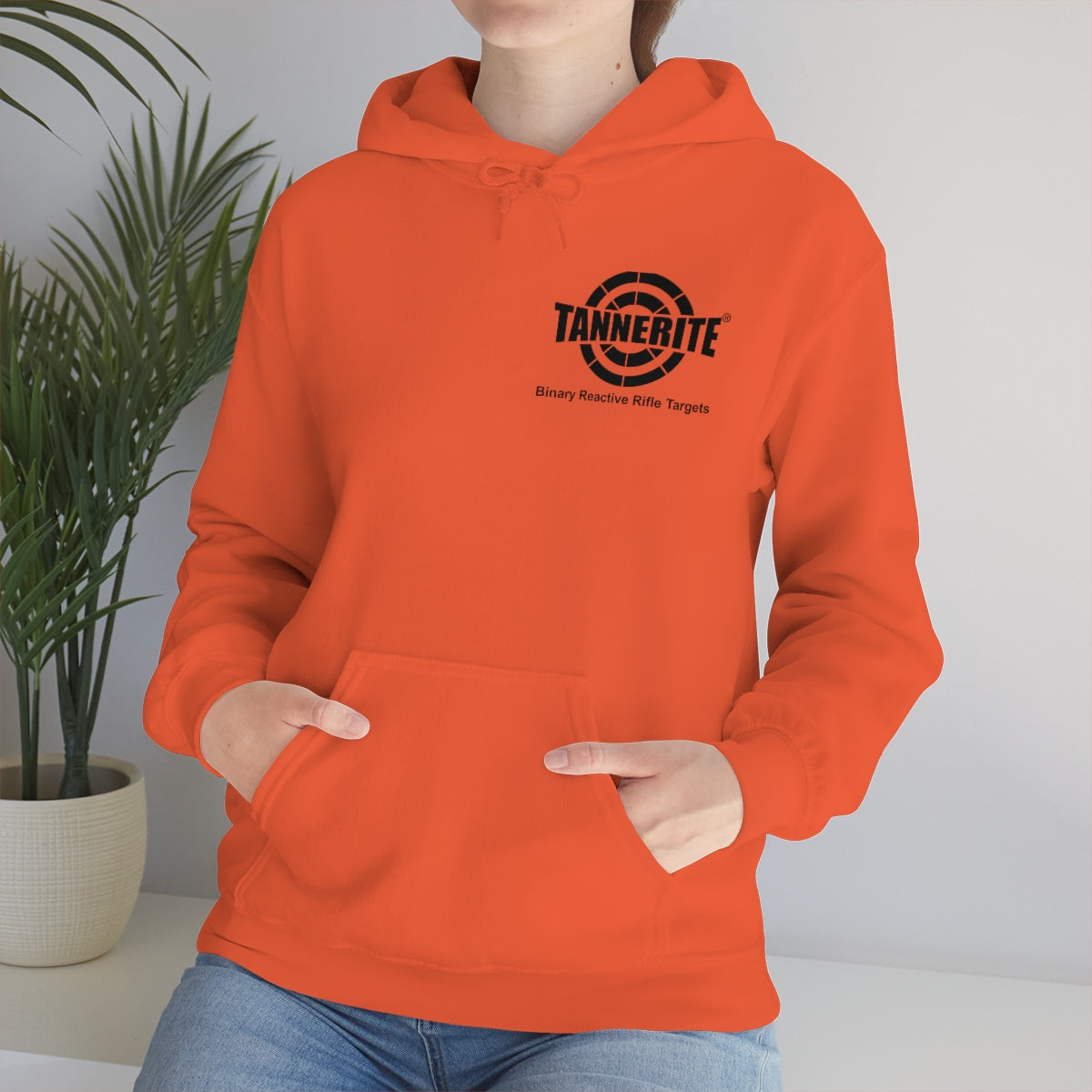 Tannerite® Targets Black Logo Hoodie - front and back design