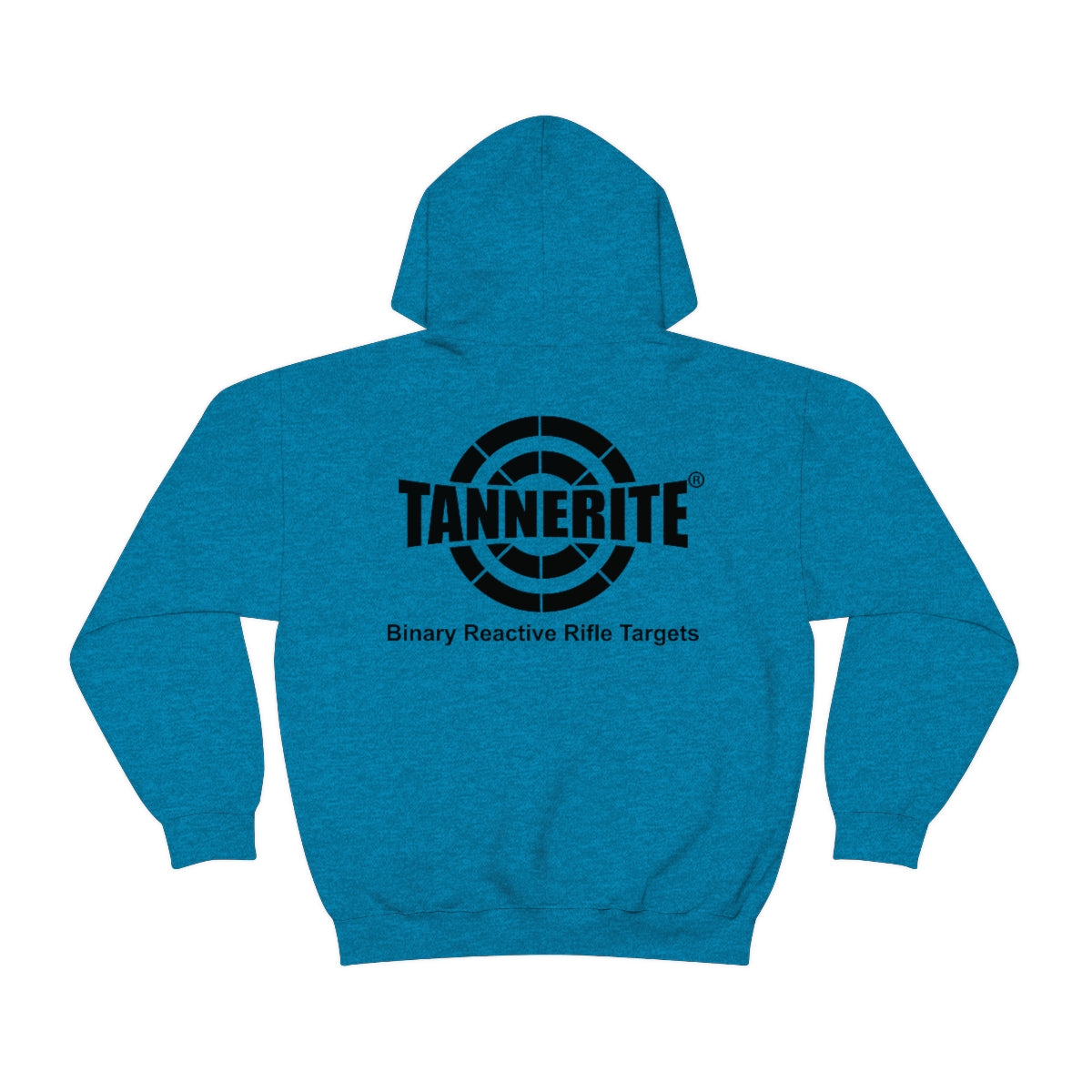 Tannerite® Targets Black Logo Hoodie - front and back design