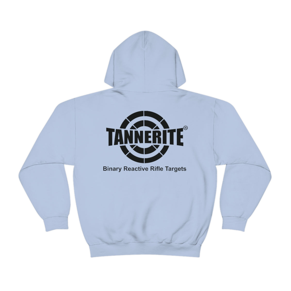 Tannerite® Targets Black Logo Hoodie - front and back design