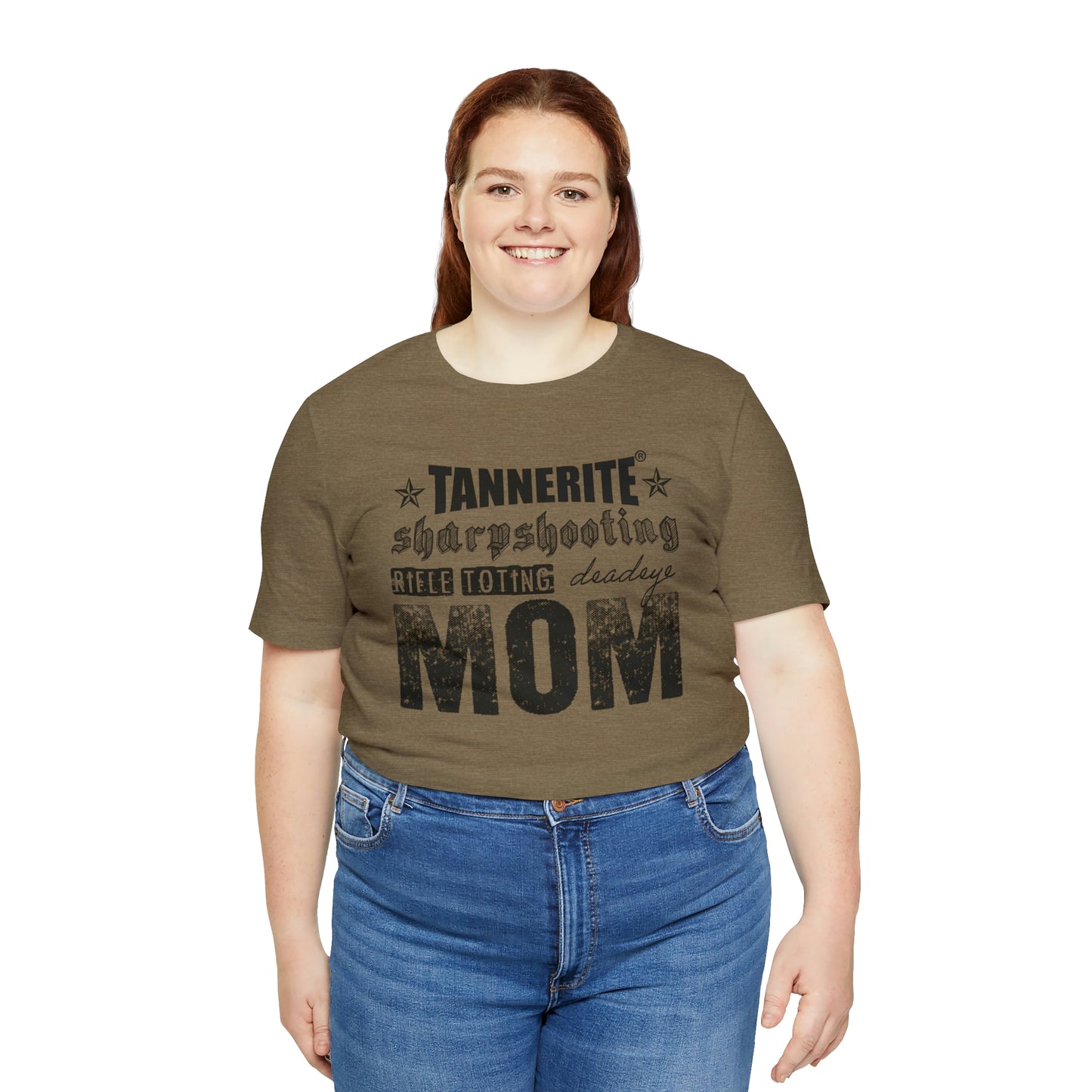 Tannerite® sharpshooting, rifle toting, deadeye MOM Jersey Short Sleeve Tee