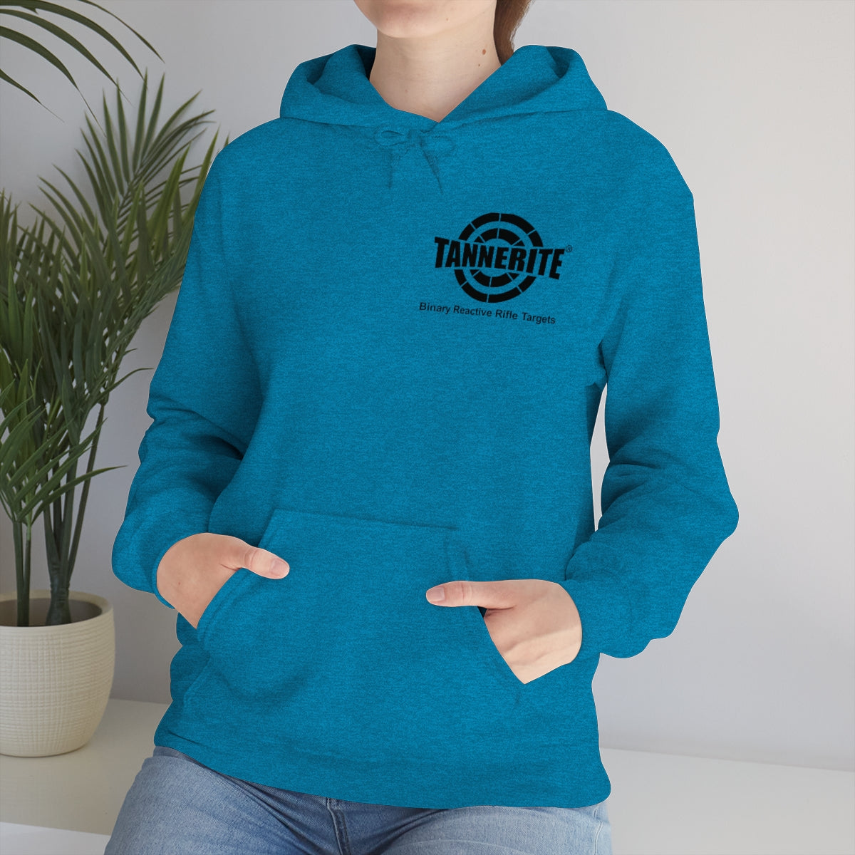 Tannerite® Targets Black Logo Hoodie - front and back design