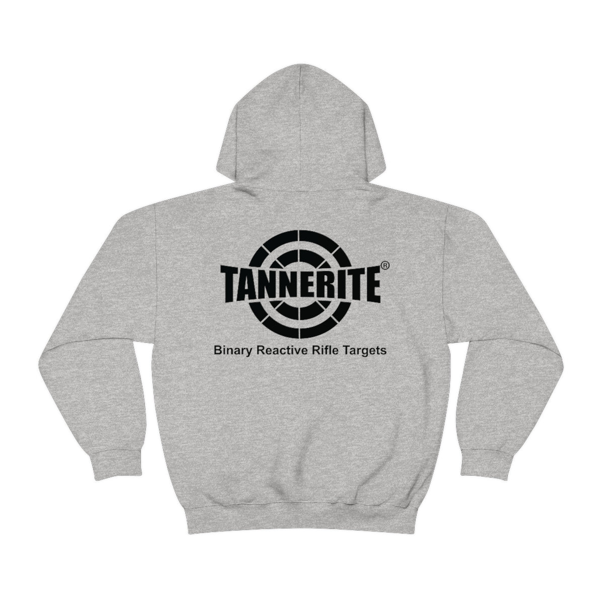 Tannerite® Targets Black Logo Hoodie - front and back design