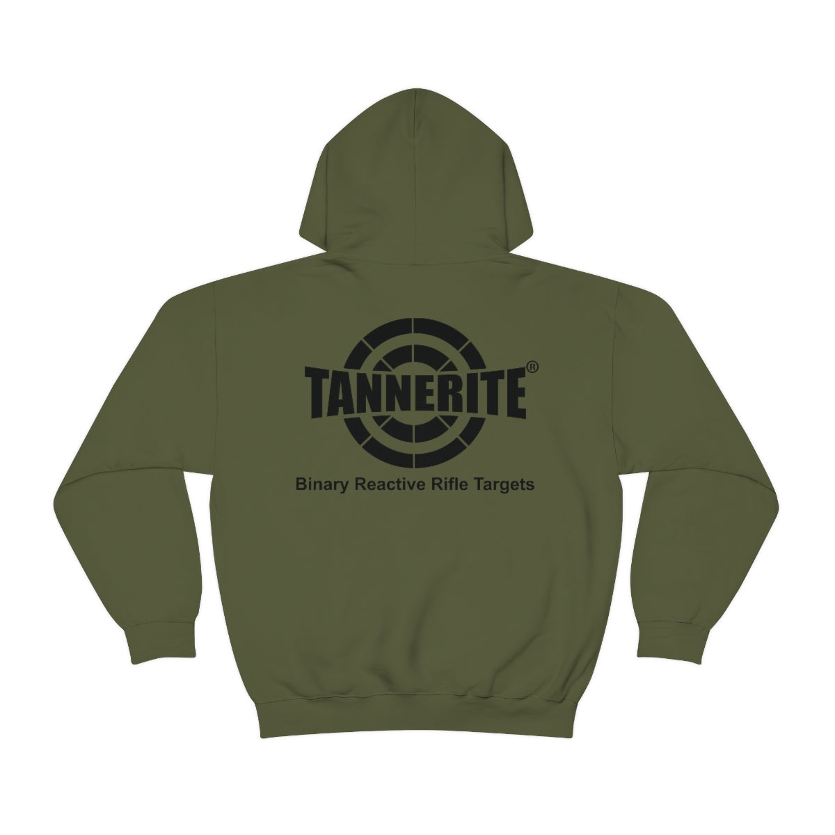 Tannerite® Targets Black Logo Hoodie - front and back design