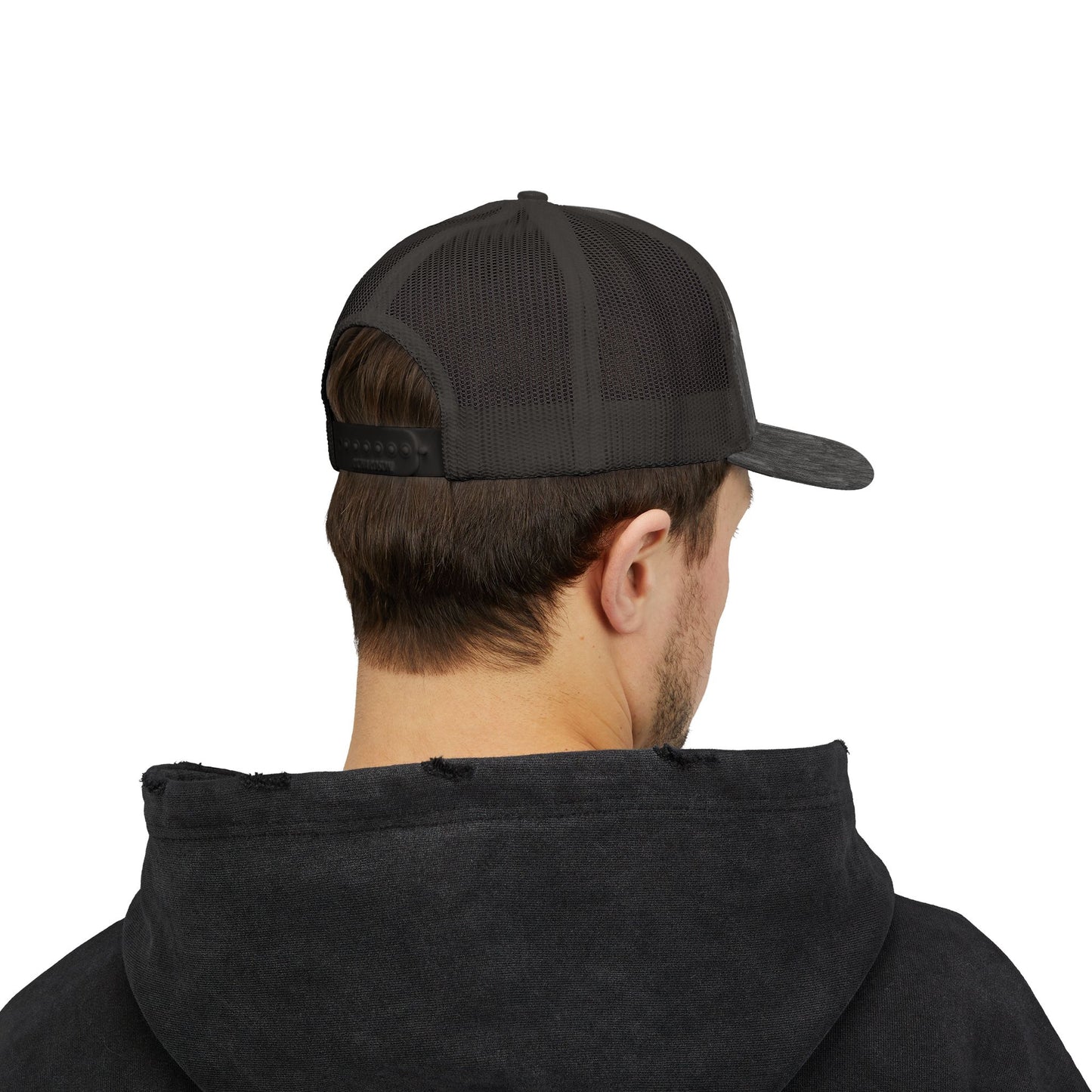 Skull & Crossed Arrows Trucker Cap — Vintage Fishing Hunter Mesh Snapback