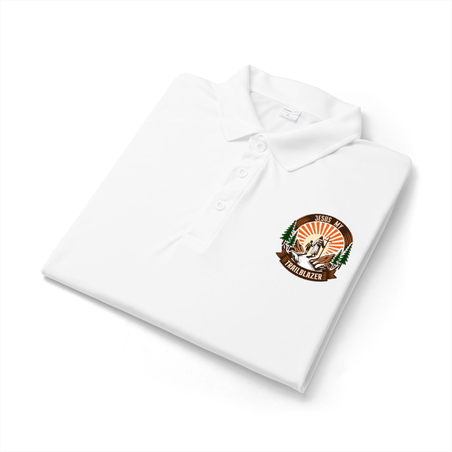 Embroidered Outdoor Club Polo — Vintage Sunrise Bear Logo