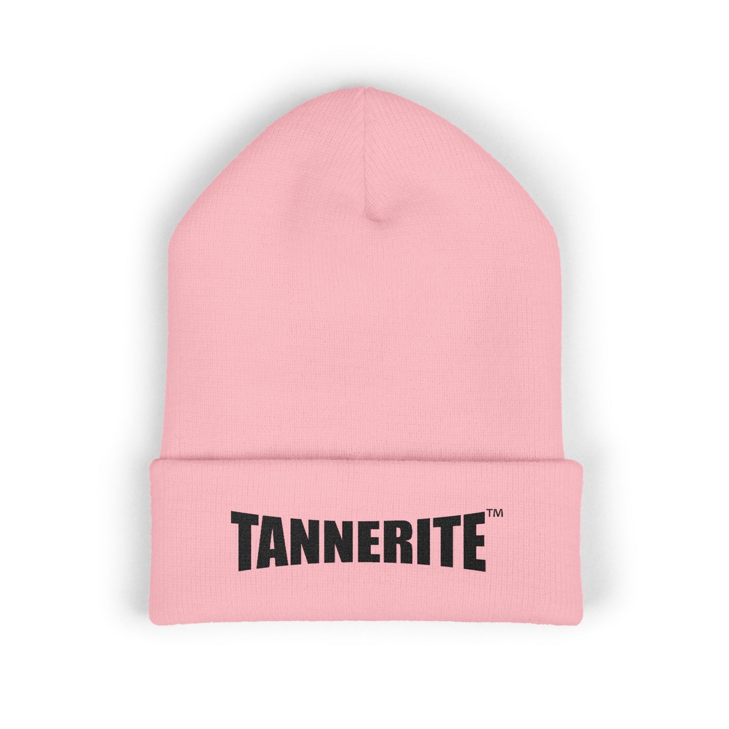 Tannerite Embroidered Cuffed Beanie — Knit Winter Hat