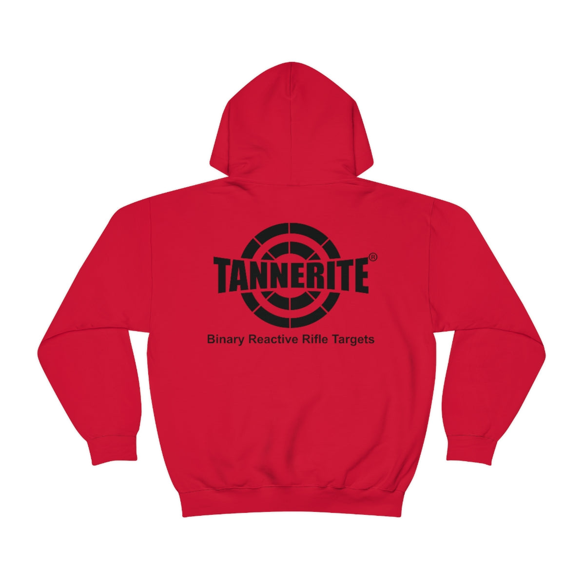Tannerite® Targets Black Logo Hoodie - front and back design