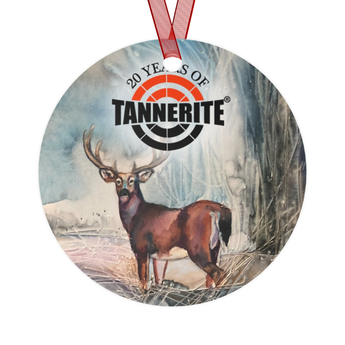 Tannerite® Winter Deer In Forest Metal Ornament Exclusive